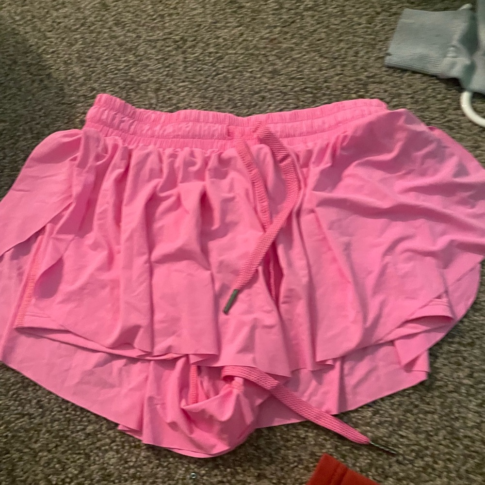 Amazon Pink Athletic Shorts Moisture-Wicking Lightweight